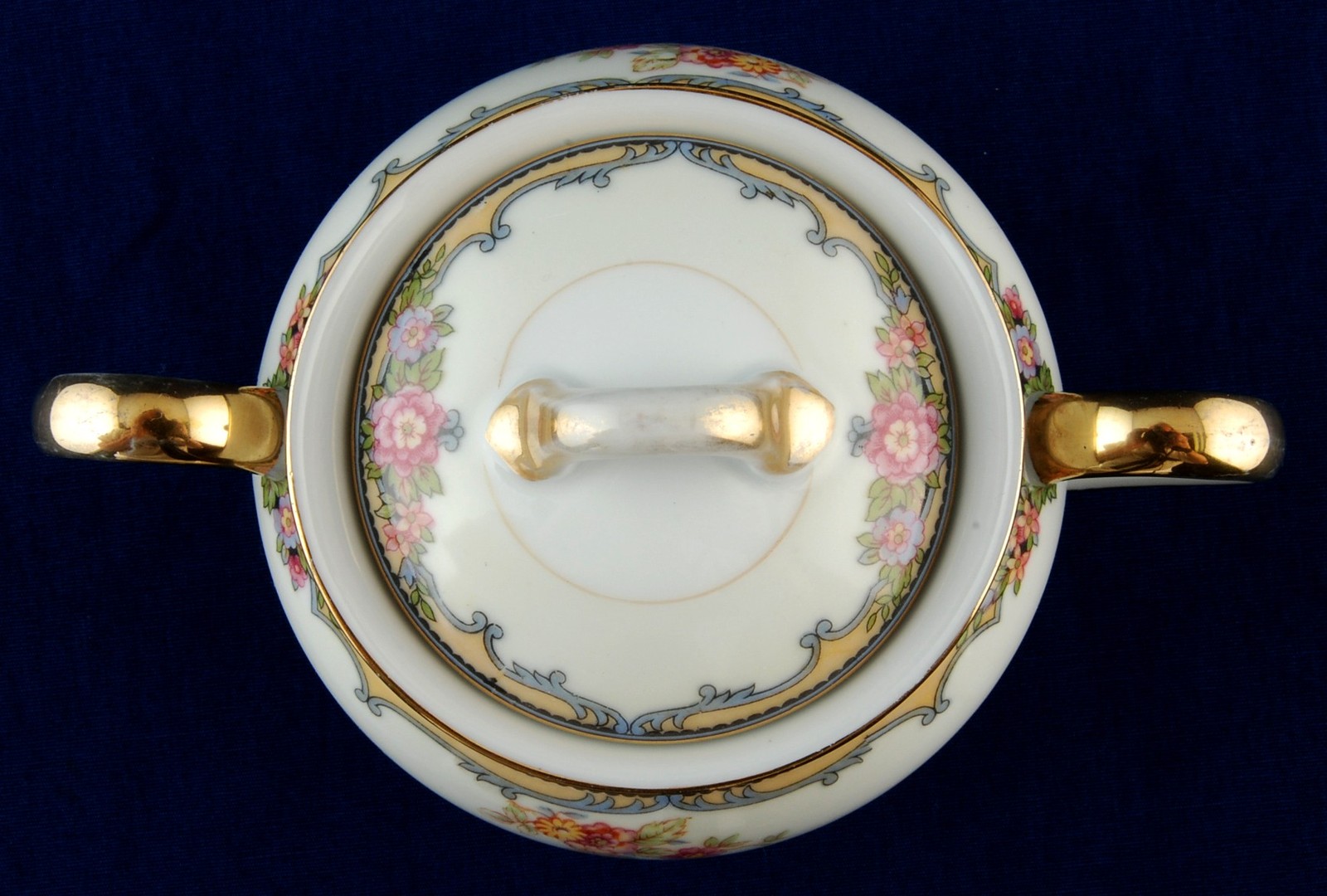 Noritake Oxford Sugar Bowl w Lid 85963 Vintage China Item image 4