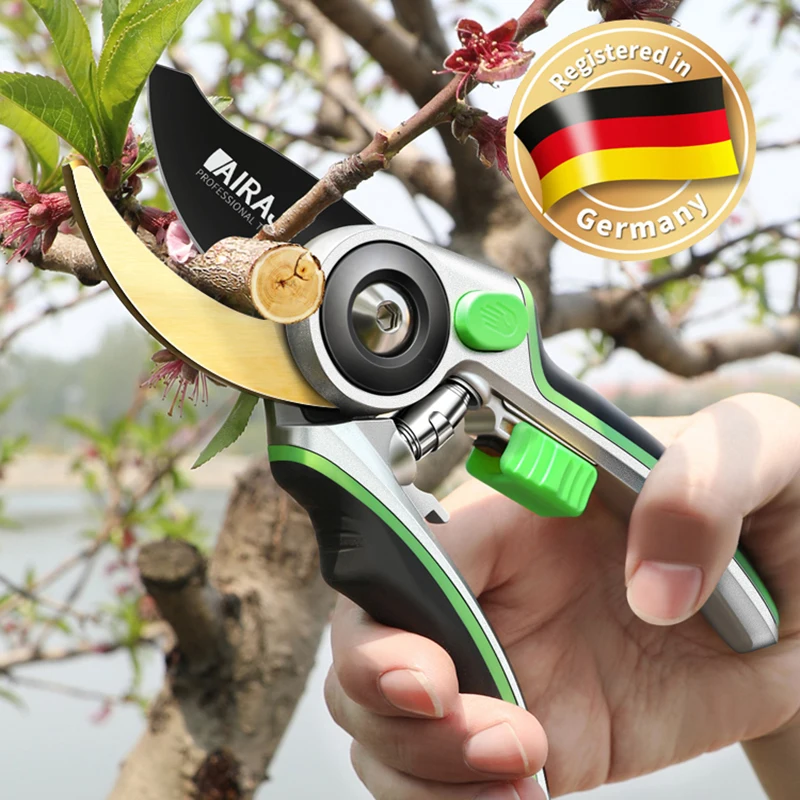 AIRAJ Pruning Shear Garden Tools Labor Saving Scissors Gardening Plant S... - £11.23 GBP