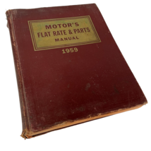 Motors Flat Rate &amp; Parts Manual Vintage 1959 31st Edition Auto Service S... - £8.33 GBP