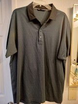 Travis Matthew Men Short Sleeve Polo Shirt Dark Size XL Blackish/Dark Greyish - £13.23 GBP