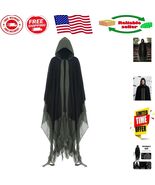 5-Size Hooded Cloak - Durable Mesh and Linen for Epic Cosplay Adventures - $61.53 CAD