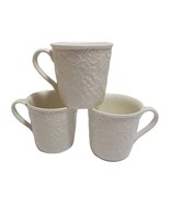 Set of 3 MIKASA English Countryside Coffee Cups Tea Mug DP900 White Grape - $436.22 MXN