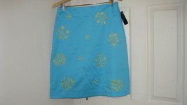 Skirt Turquoise with Green Accents New (Brand: Grace Dane Lewis) Size 10... - $37.99