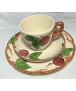 Franciscan Apple 3pc Salad Dessert Plate Tea Cup Saucer 1995 Made in Eng... - $14.36