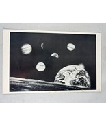 Vintage 90s Solar System Astronomy Flashcard Postcard Collage Photo 7.5&quot;x4&quot; - £5.60 GBP