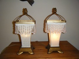 Vintage Casa Elite Designed By M. Valenti Accent Lamps Set Of 2 #30BOXED - £176.52 GBP