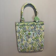Vera Bradley English Meadow Floral Slim Tote Bag Quilted Cotton NWT - $19.79