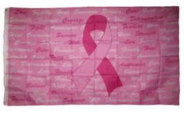 Moon Knives 3x5 Breast Cancer Awareness Pink Ribbon Scriptures Flag 3x5 ... - £4.95 GBP