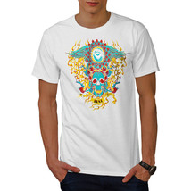 Wellcoda Heart Flame Eye Skull Satan Mens T-shirt - £19.41 GBP+