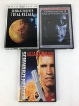 3 x Arnold Schwarzenegger DVDs Terminator 3, Total Recall, Last Action Hero - £10.20 GBP