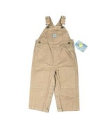 NEW Carhartt Bib Overalls Baby Toddler 18M Brown Canvas Double Knee Pants - $41.75 CAD