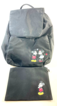 Vintage Disney Store Mickie Minnie Mouse Theme Backpack w/ Matching Coin... - $32.62