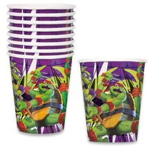 TMNT 9 Oz Hot Cold Paper Party Cups 8 Ct Teenage Mutant Ninja Turtles - $4.64
