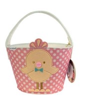 FAO Schwarz Chick Polka Dots Easter Basket, NS, Pink - £10.00 GBP