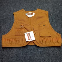 GAMEHIDE Shooting Hunting Vest NWT Adult One Size Brown Canvas - £54.65 GBP