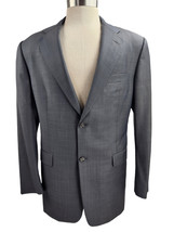 Ing Loro Piana &amp; Co. Blue Pinstripe Gray 100% Wool 42R Men&#39;s Large Suit Coat - £20.37 GBP