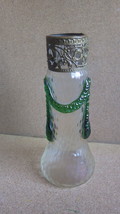 ANTIQUE WILHELM KRALIK MARTELE RIGAREE VASE WITH METAL TOP C1905 CZECHOS... - $150.00