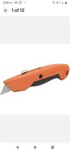 Retractable Aluminum Utility Knife Box Cutter With Blade Storage W/4 Bla... - $222.40 MXN