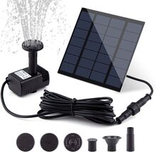Upgraded Solar Fountain Pump with Separate Panel - Ideal for Bird Baths ... - $28.66