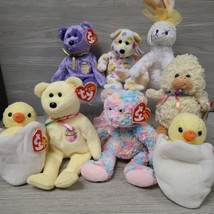 Ty Beanie Babies Easter Lot of 8 NWT Plush Toy Vintage Retired - £15.72 GBP
