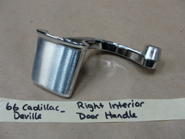 1966 Cadillac 66 Deville RIGHT PASS SIDE INTERIOR CHROME DOOR HANDLE #45... - $98.99