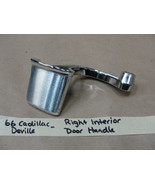 1966 Cadillac 66 Deville RIGHT PASS SIDE INTERIOR CHROME DOOR HANDLE #45... - $135.66 CAD