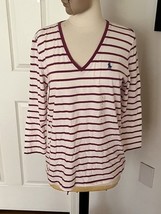 Ralph Lauren Sport V Neck Top Large NWT - $456.14 MXN