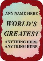 Personalized 3&quot; x 4&quot; Refrigerator Magnet 20 Sayings Available Kitchen Decor Chri - £3.60 GBP