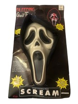 Vintage 1997 Scream Ghost Face Bleeding Halloween Mask with Blood Heart ... - $22.50