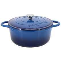 MegaChef 6.35 Quart Round Enameled Cast Iron Dutch Oven with Self Bastin... - $95.83