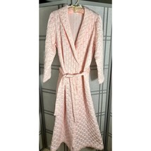 Vintage Blush Pink Quilted Robe By Komar 1960&#39;s 70&#39;s - $29.69