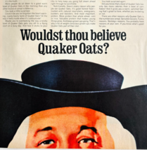 1966 Quaker Oats Hot Cereal Advertisement Vintage Breakfast Foods DWYY2 - $19.99
