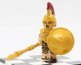 Ancient Greeks Sparta Spartan Warrior Soldier Lego Compatible Minifigure Bricks - £2.75 GBP