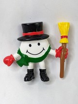 Vintage Smile Face Snowman Figure Toy 2.25 Inch - $7.95