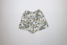 Vintage 90s Streetwear Womens Medium Flower All Over Print Tapestry Shor... - $49.45