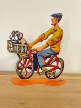 Pop art Metal &quot; Country Rider  &quot; sculpture by DAVID GERSTEIN - £263.89 GBP