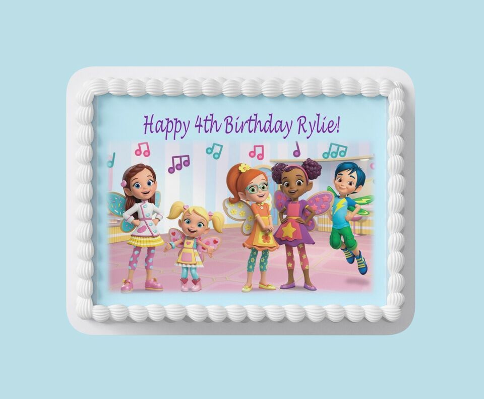 Custom Edible Birthday Cake Topper/ Peel like a sticker - $9.89