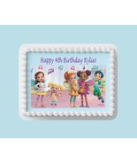 Custom Edible Birthday Cake Topper/ Peel like a sticker - $9.89