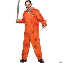 Killer Costume Men Prisoner Criminal Inmate Orange Jumpsuit Halloween FW... - £55.46 GBP
