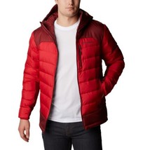 Columbia Men Autumn Park Down Hooded Jacket Mountain Red/Red Jasper XM15... - £78.76 GBP