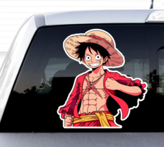 Anime One Piece Smile Luffy Pirate Straw Hat Sticker Decal Truck Car Wall Phone - £3.18 GBP+