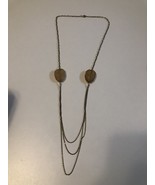 Vintage Three Tier Necklace W/ 2 Amber Like Stones - €8,53 EUR
