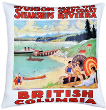 Gulf Coast by Union Steamship Throw Pillow 20x20, Complete with Pillow Insert - £66.86 GBP