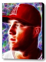 Framed Angels Mike Trout Magical 9X11 Art Print Limited Edition w/signed... - $18.71