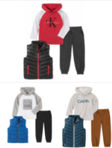 Calvin Klein Boys Nylon Vest Logo Hoodie and Pants - £21.99 GBP