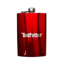 8oz Godfather RED Flask - $21.55