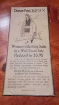 Carson Pirie Scott &amp; Co Old Bathing Suit Ad Clipping 1920&#39;s - $10.00