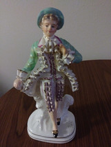 Vintage Made in Occupied Wales Japan Porcelain Figurine Colonial/Victorian Man F - £19.88 GBP