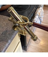 Swiss Table Mounted Wine Opener Cork Puller Solid Brass - $60.88 CAD