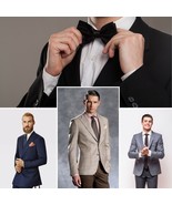 Mens Suit Custom Made to Measure Business Wedding Groom All Sizes, Fit &amp;... - £132.18 GBP